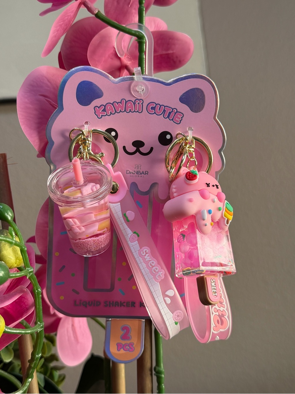 Kawaii Cutie liquid shaker Keychains-2. sweet